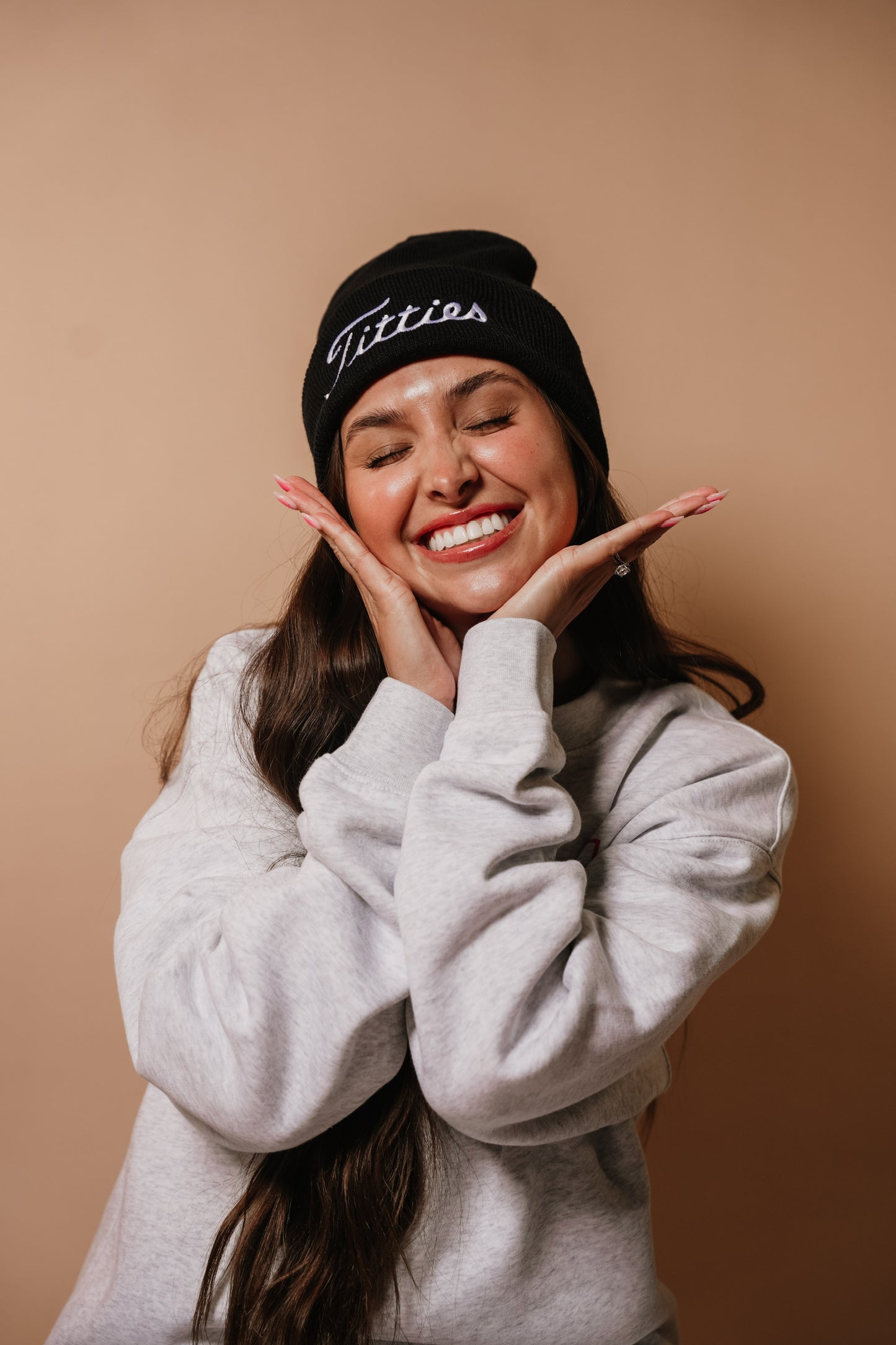 Titties Cuff Beanie