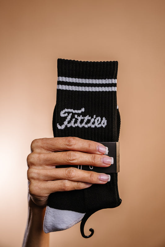 Black Titties Unisex Crew Socks