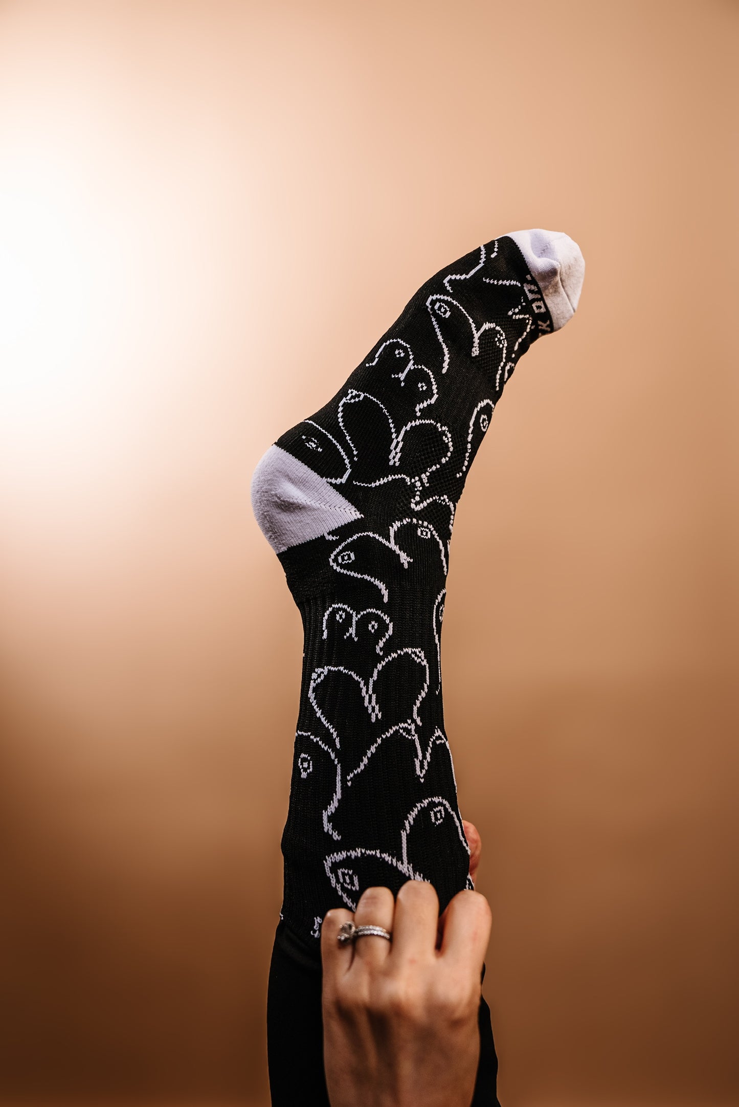 Black Boobies Unisex Crew Socks